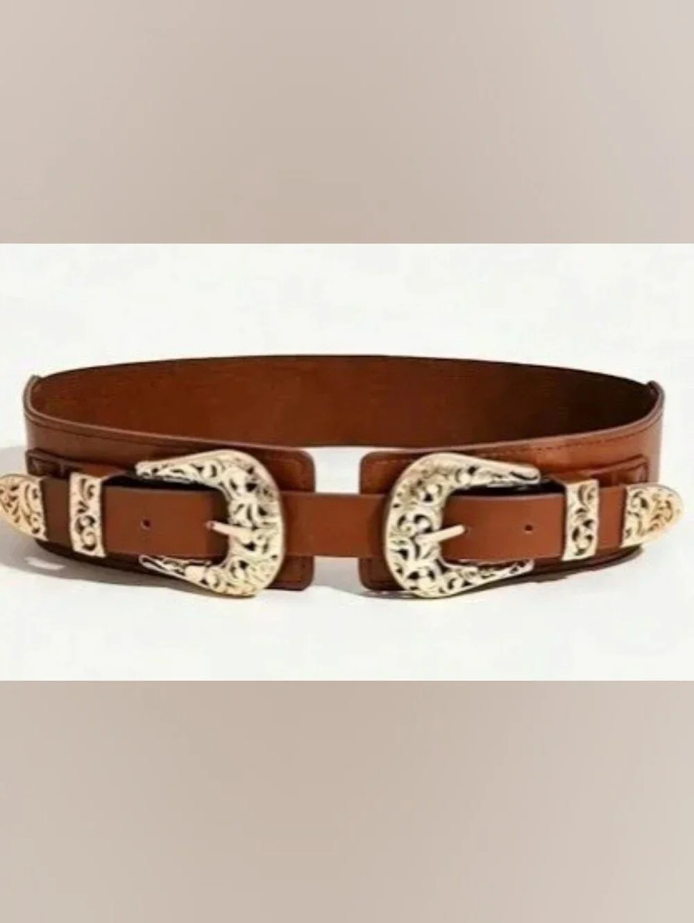 🍍3 For 50🍍Boho Western Double Buckle Stretchy Belt adjustable New